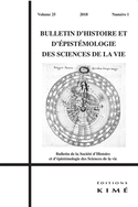 Bulletin d'histoire et d'épistémologie des sciences de la vie, v. 25, no 01